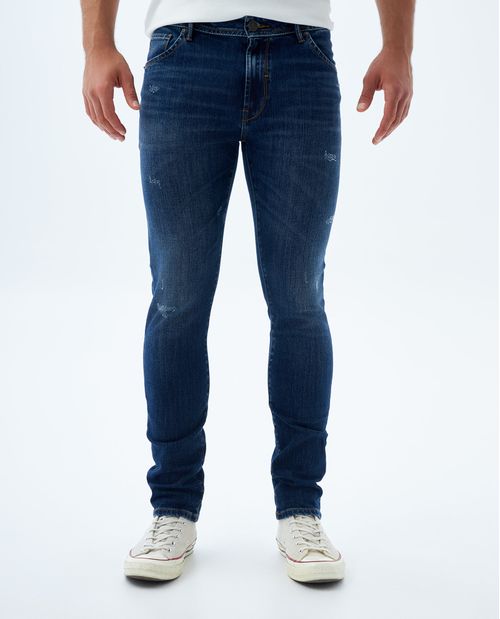 Jean Tapered tono oscuro para hombre