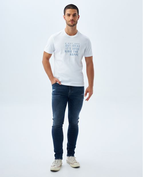 Jean Tapered con rotos para hombre