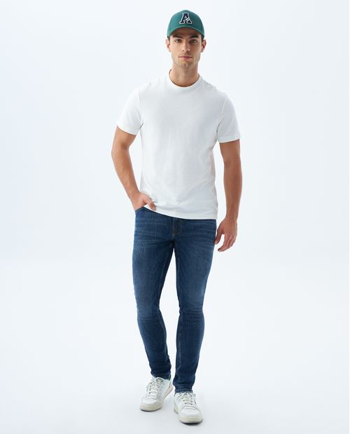 Jean Tapered tono oscuro para hombre