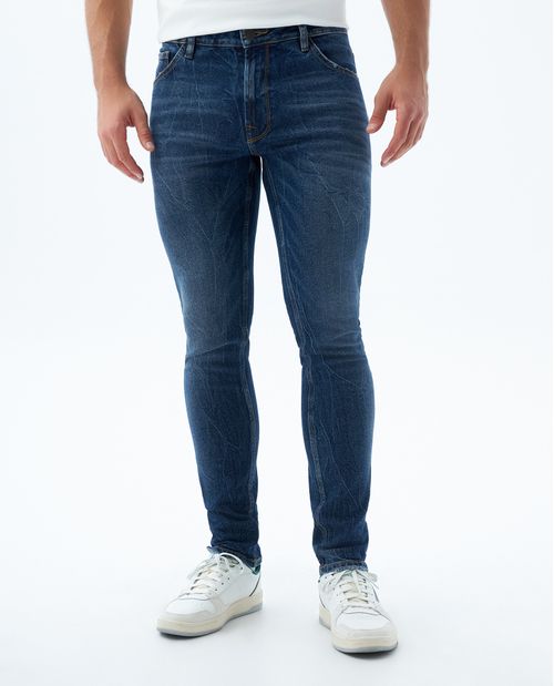 Jean Tapered tono oscuro para hombre