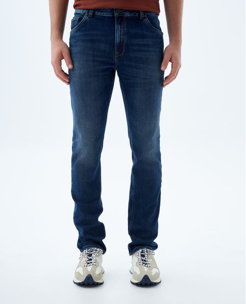 Jean Slim and Straight tono oscuro para hombre