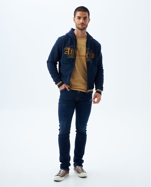 Jean Slim and Straight tono oscuro para hombre