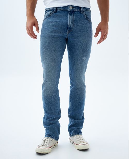Jean Slim and Straight tono claro para hombre