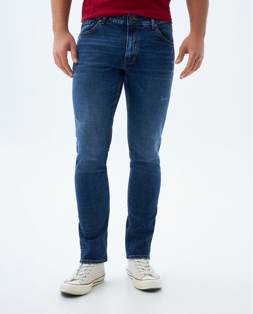 Jean slim tono medio para hombre