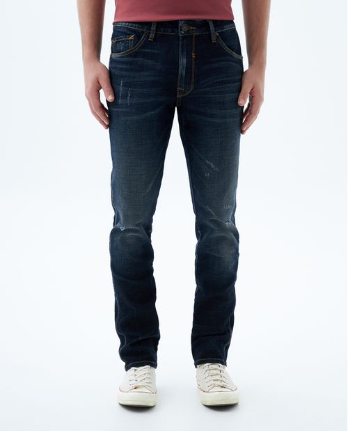 Jean slim oscuro para hombre