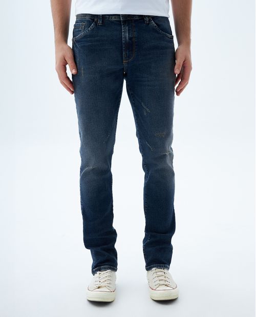 Jean slim con tallones para hombre