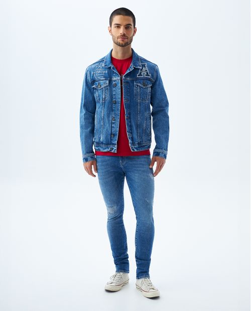 Jean Skinny con rotos para hombre
