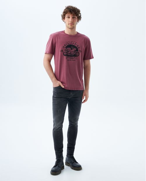 Jean Skinny negro para hombre