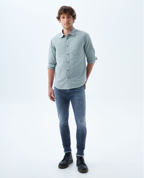 Jean skinny gris para hombre