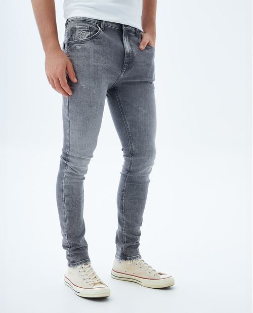 Jean Skinny gris para hombre