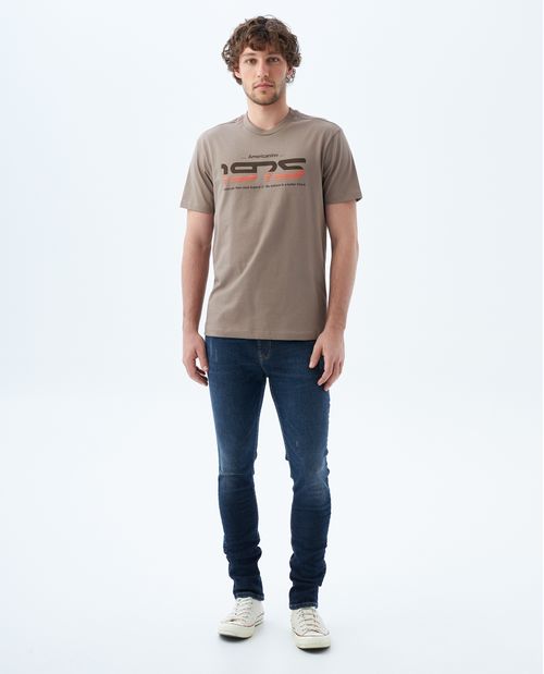 Jean skinny tono oscuro para hombre