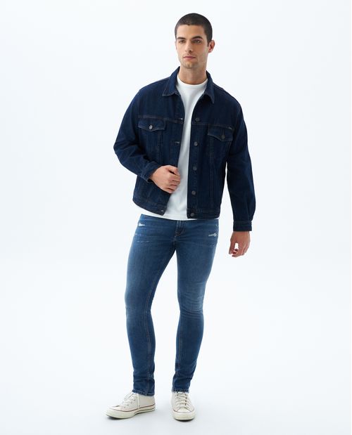 Jean Tapered con rotos para hombre