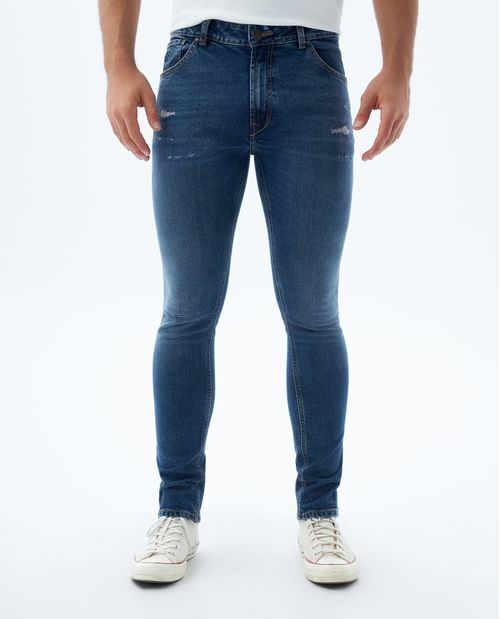 Jean Tapered con rotos para hombre