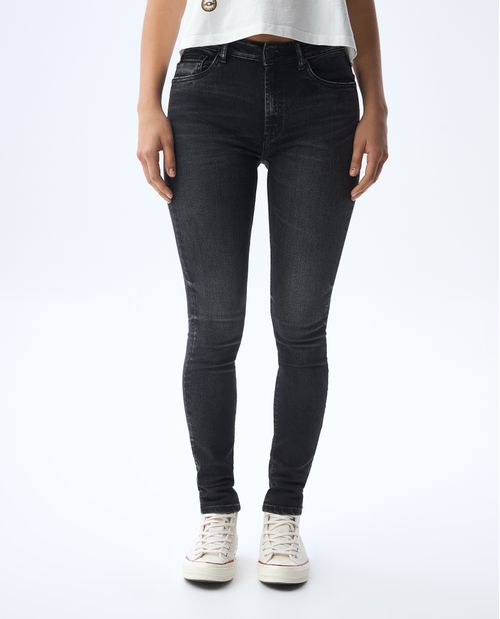 Jean Jegging black denim para mujer