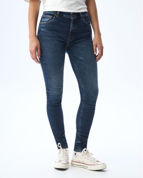 Jean Jegging tiro medio para mujer