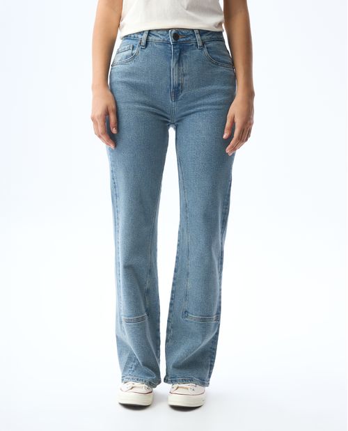 Jean Straight tono medio claro para mujer