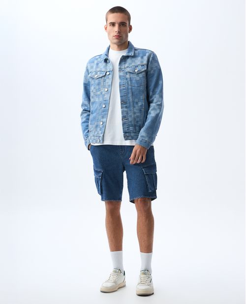 Bermuda tipo cargo para hombre
