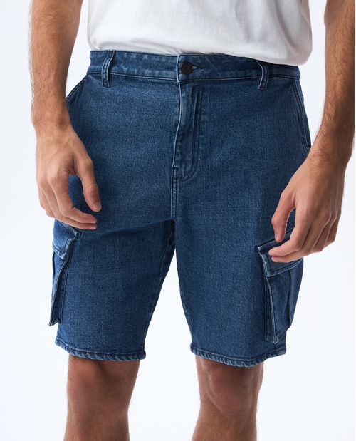 Bermuda tipo cargo para hombre