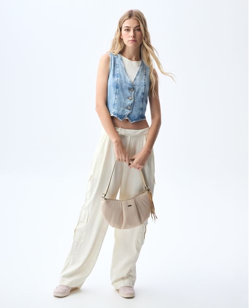 Chaleco en denim para mujer