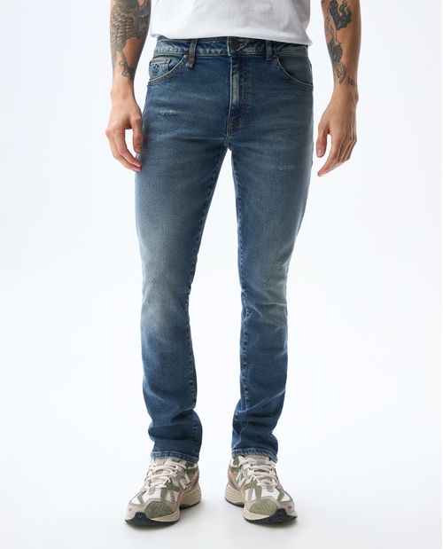 Jean Slim tono medio para hombre