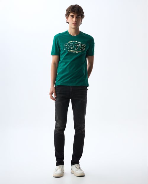Jean Slim tono negro para hombre
