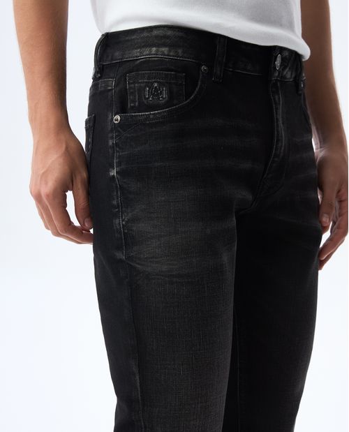 Jean Slim tono negro para hombre