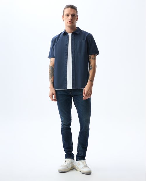 Jean Tapered oscuro para hombre