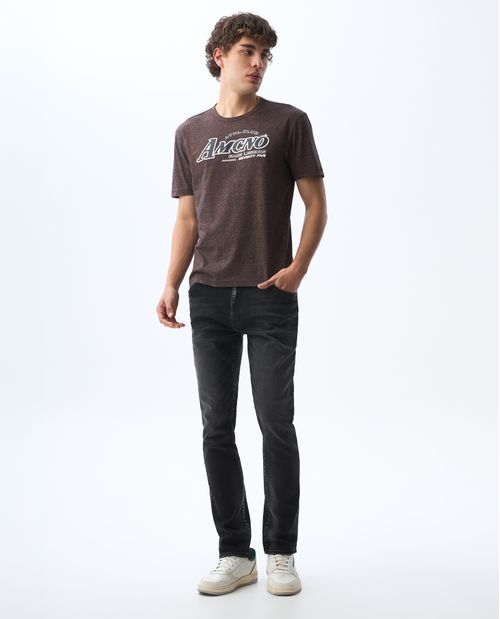 Jean Tapered tono negro para hombre