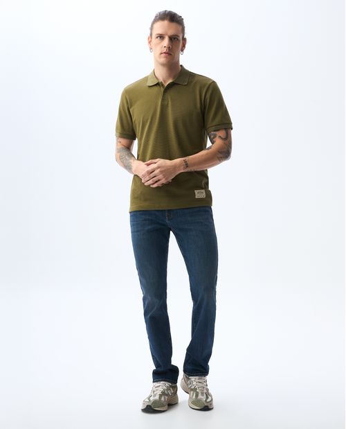 Jean Slim and Straight tono oscuro para hombre
