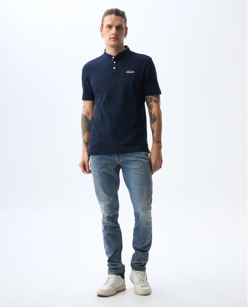 Polo cuello neru para hombre