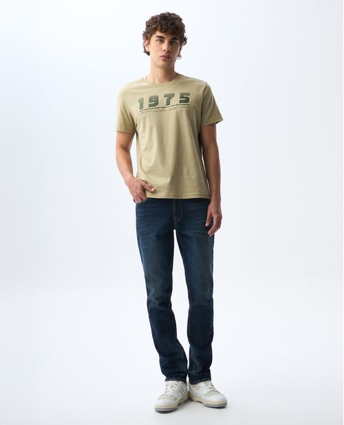 Jean Slim tono oscuro para hombre