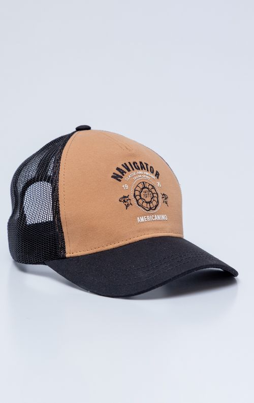 Gorra Trucker con diseño en contraste para hombre
