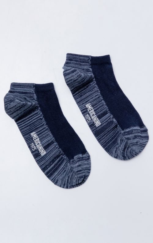 Medias tobilleras apariencia jaspe para hombre