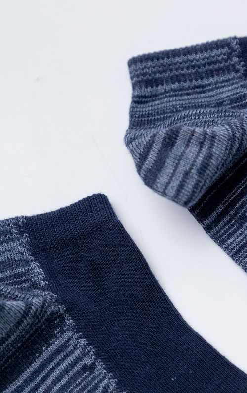 Medias tobilleras apariencia jaspe para hombre