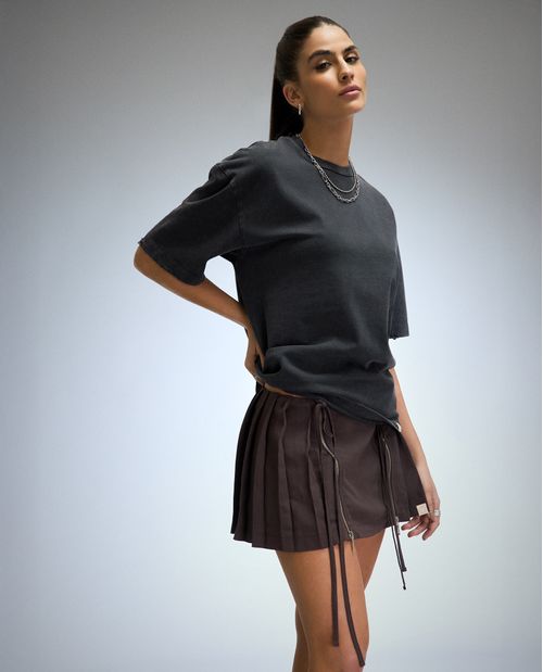 Camiseta oversize estampada para mujer