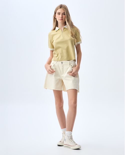 Camiseta tipo polo para mujer