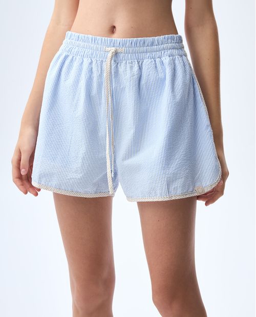Short a rayas para mujer