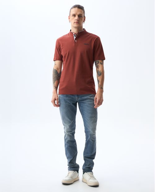 Polo cuello neru para hombre