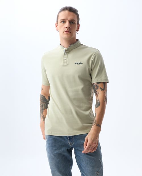 Polo cuello neru para hombre