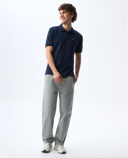 Polo de tela con textura para hombre