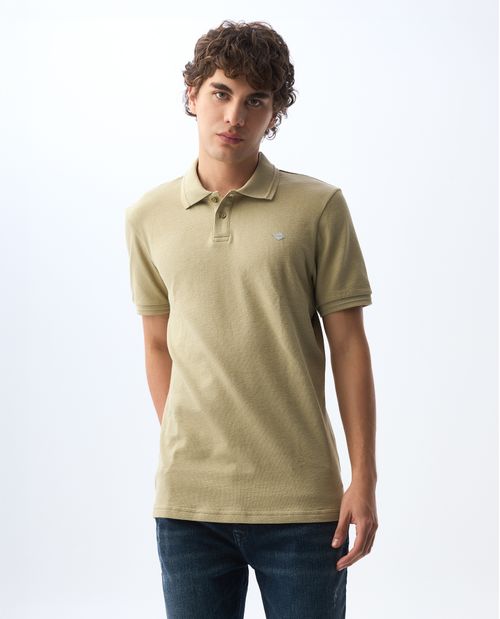 Polo de tela con textura para hombre