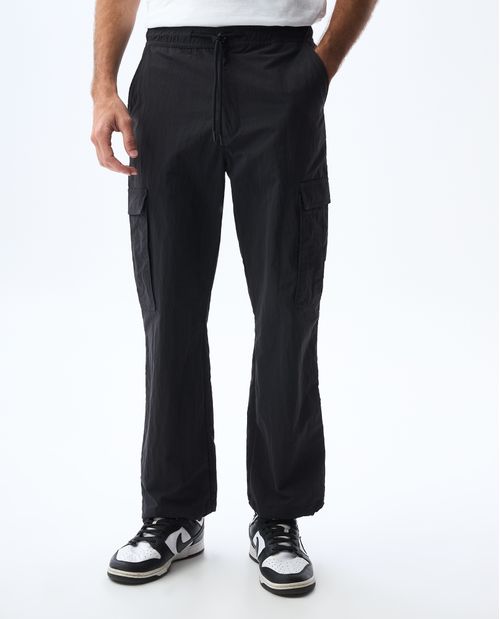 Pantalón cargo con pretina elástica para hombre