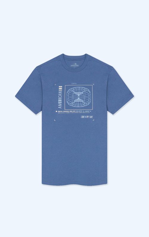 Camiseta básica estampada para hombre