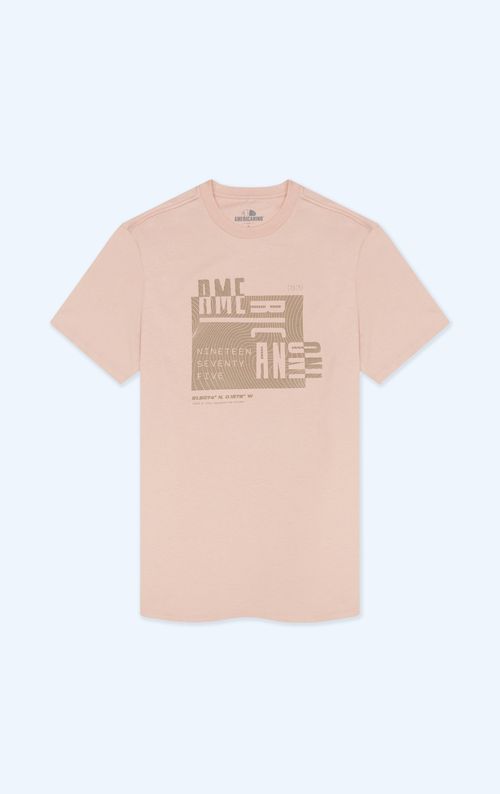 Camiseta básica estampada para hombre
