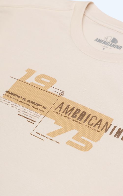 Camiseta básica estampada para hombre