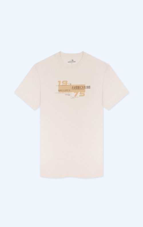 Camiseta básica estampada para hombre