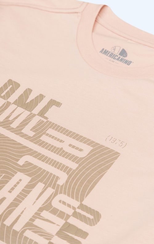 Camiseta básica estampada para hombre