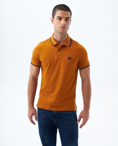 Polo Slim con aplique para hombre