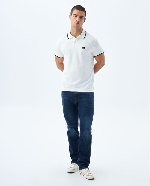 Polo Slim con aplique para hombre