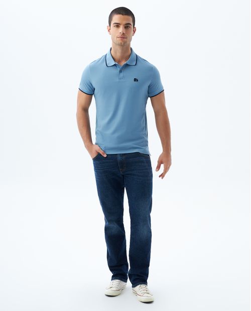 Polo Slim con aplique para hombre